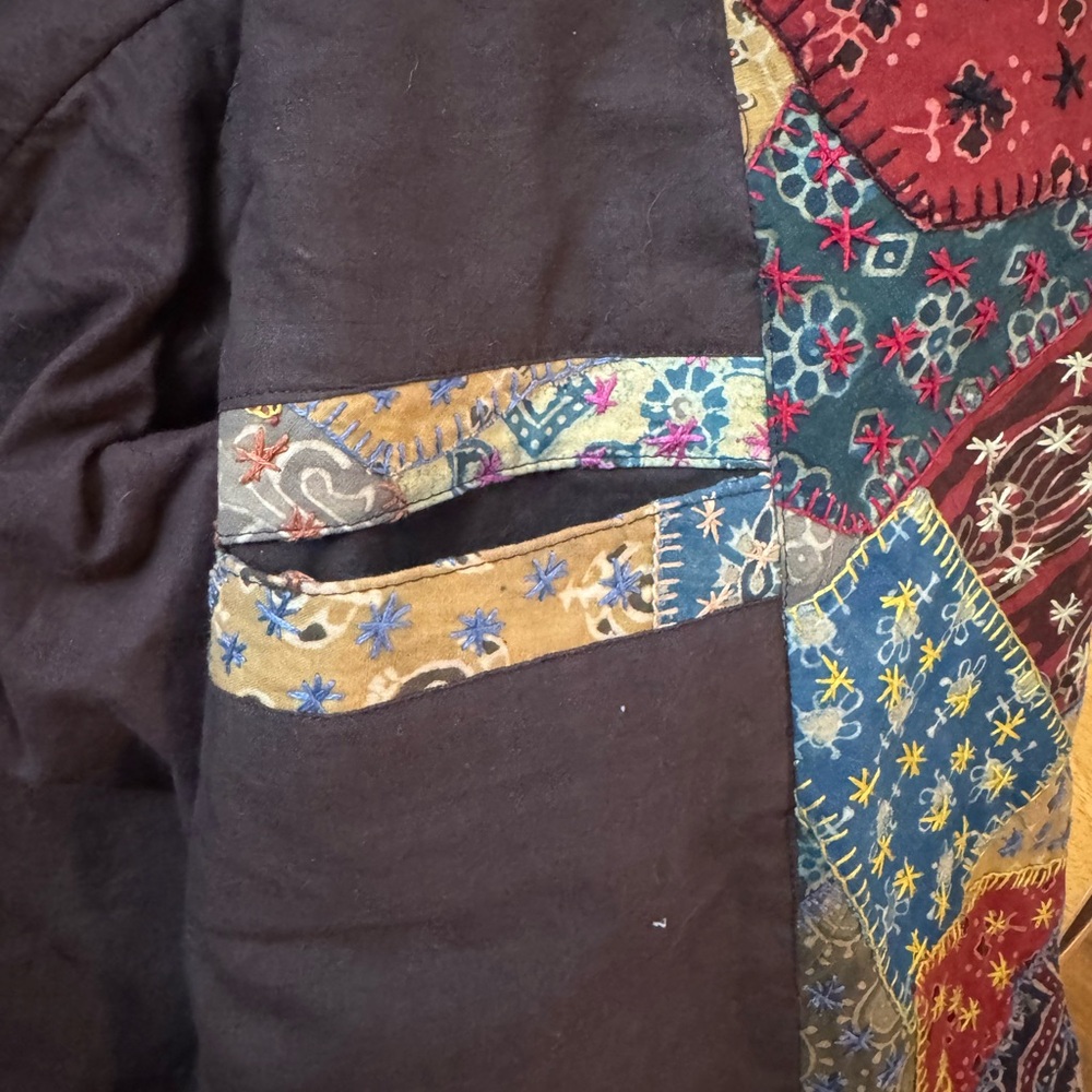 Handmade Multicolor Patchwork Blazer - Picture 5 of 14
